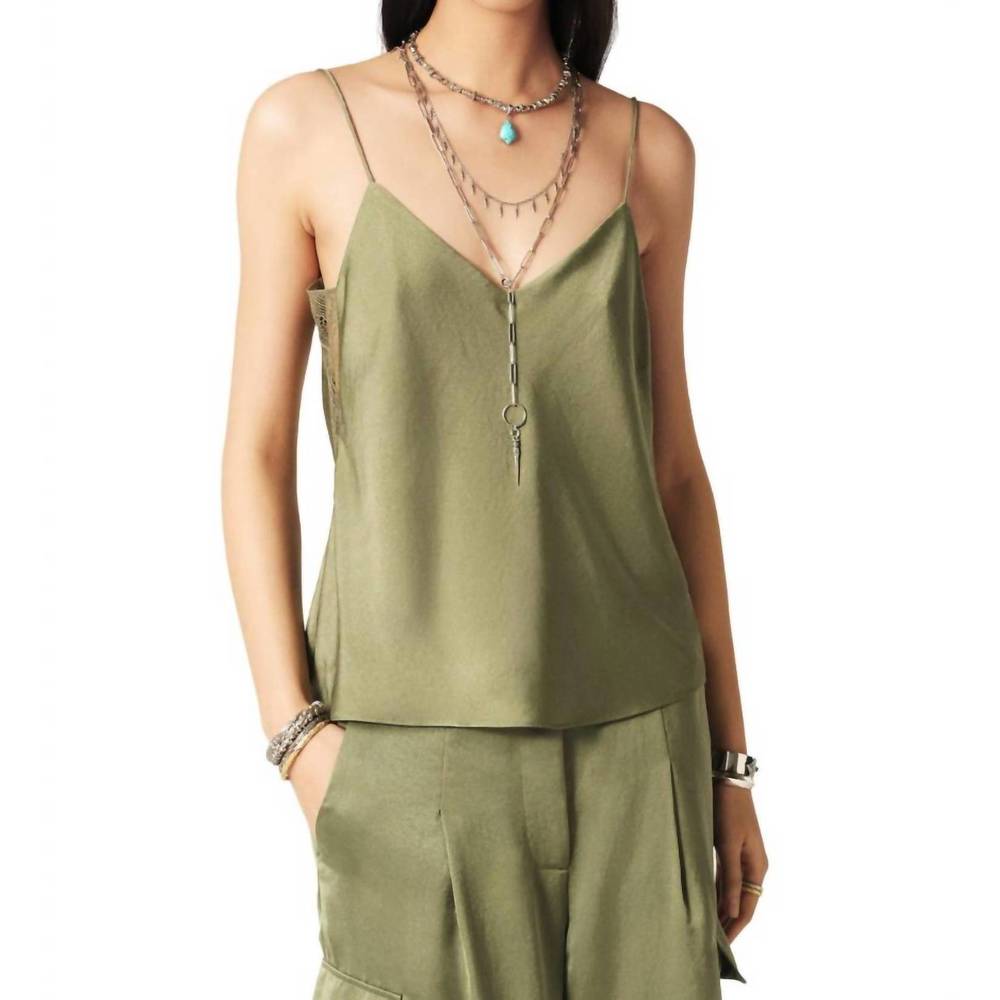 NEW BA&SH clarisse top in kaki
